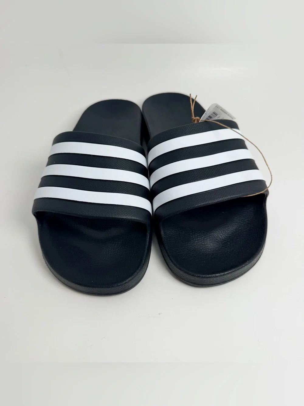 adidas Black and White Adilette Slide Sandals